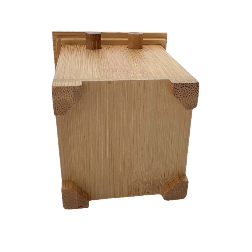 Bamboo Puzzle Lock Box Secret Storage Box Hidden Lock Wooden Safe Box Style Japa